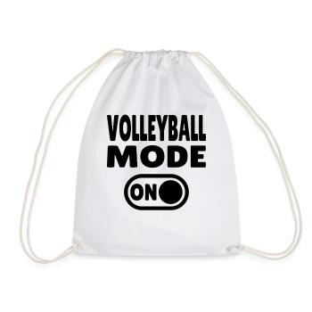 Volleyball Mode ON – pure joy of playing - Drawstring Bag - white - Front