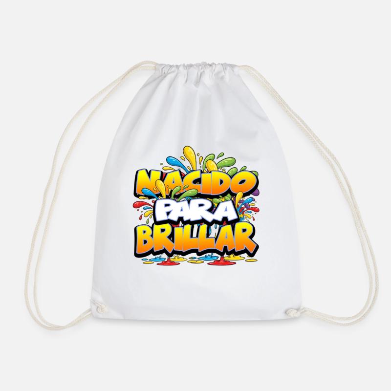 NACIDO PARA BRILLAR V2 - Drawstring Bag - white