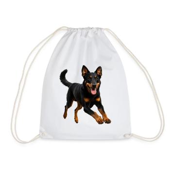Beauceron - Drawstring Bag - white - Front