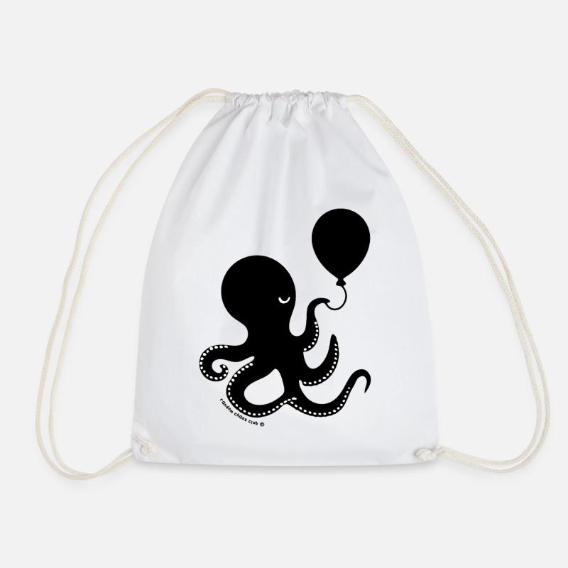 Cursed Octopus – Unhinged Dark Humor Sea Creature  - Turnbeutel - Weiß