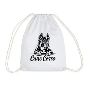 Cane Corso Dog Lover Design for Animal Lovers - Drawstring Bag - white - Front
