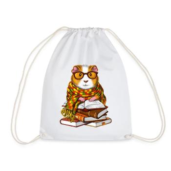 Cochon d’Inde Livres de lecture - Sac de sport léger - blanc - Devant