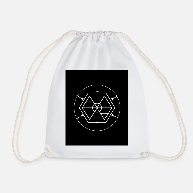 elemental_items Symbol für alle Elemente. - Turnbeutel - Weiß