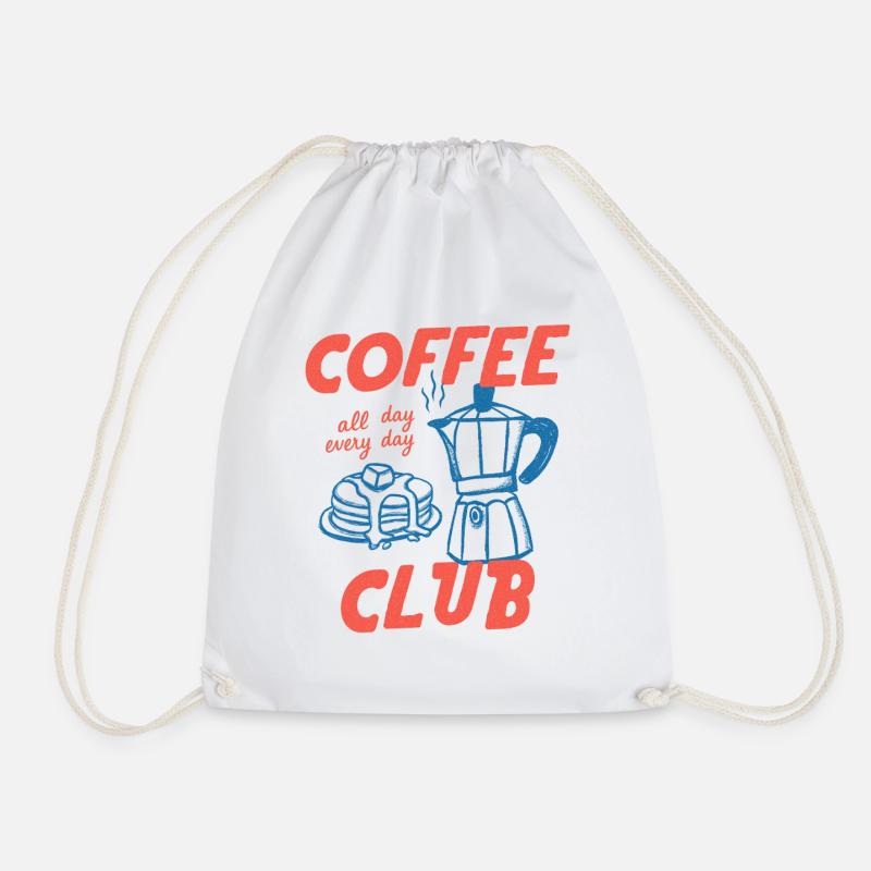 Coffee Club  - Turnbeutel - Weiß