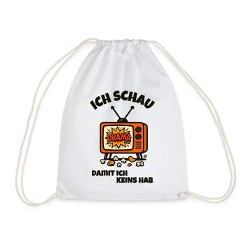 Drama - TV - Drawstring Bag - white - Front