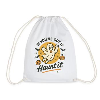 Si vous l’avez Hantez-le drôle Costume d’Halloween - Sac de sport léger - blanc - Devant