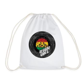 Cercle du logo Reggae Vibes - Sac de sport léger - blanc - Devant