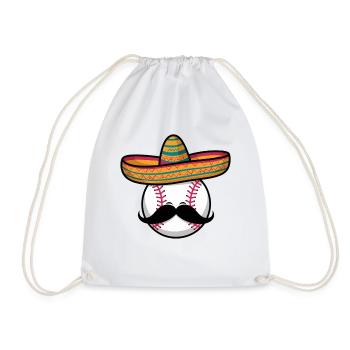 Drôle de baseball, sombrero - Sac de sport léger - blanc - Devant