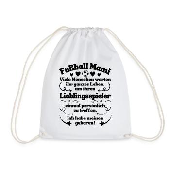 Football Le joueur préféré de maman est né - Sac de sport léger - blanc - Devant