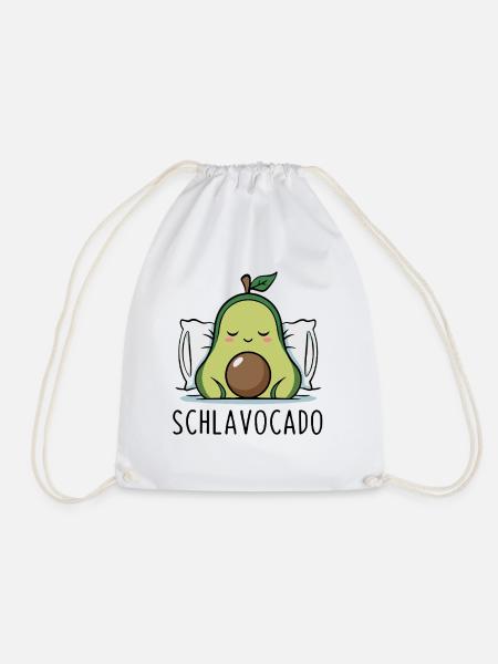 Schlavocado Funny Avocado Pun - Turnbeutel - Weiß