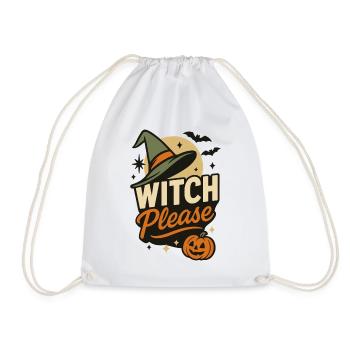 Sorcière s’il vous plaît drôle Halloween costume disant - Sac de sport léger - blanc - Devant