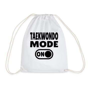 Mode Taekwondo activé – Puissance pour les amateurs d’arts martiaux - Sac de sport léger - blanc - Devant