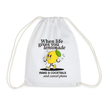 Quand la vie vous donne de la limonade, faites un cocktail - Sac de sport léger - blanc - Devant
