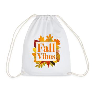 Fall Vibes - Drawstring Bag - white - Front