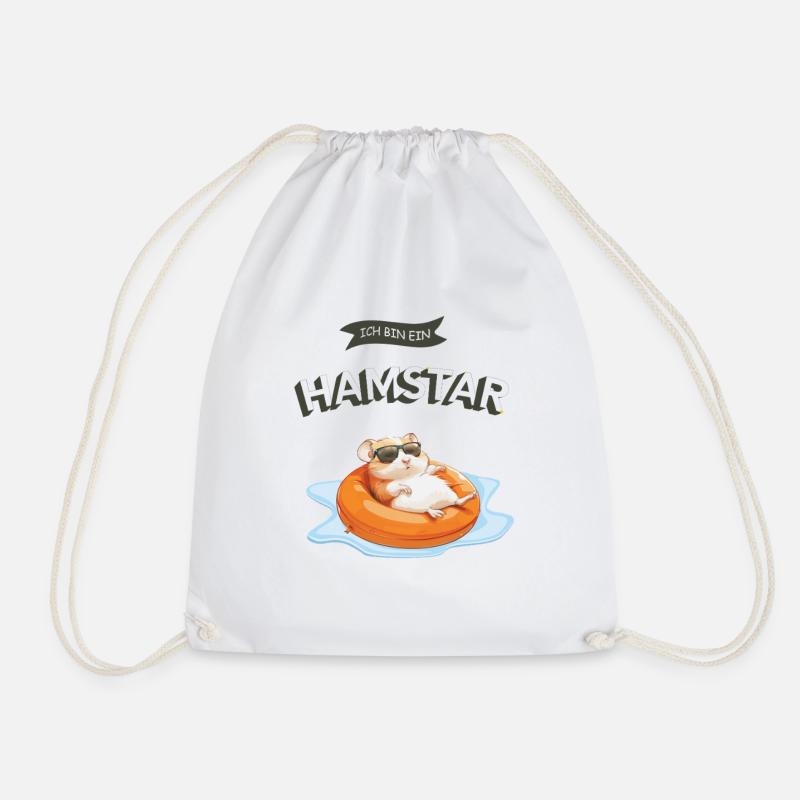 Hamster Hamstar - Turnbeutel - Weiß