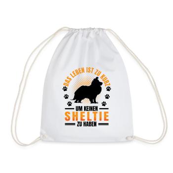 Sheltie ne possède pas de chien de berger Shetland - Sac de sport léger - blanc - Devant