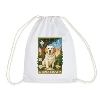 Clumber Spaniel - Turnbeutel - Weiß - Vorne