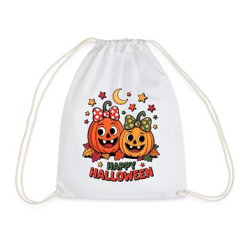 Amis citrouilles câlins Halloween - Sac de sport léger - blanc - Devant