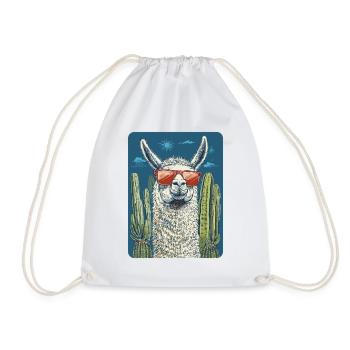 lama - Sac de sport léger - blanc - Devant