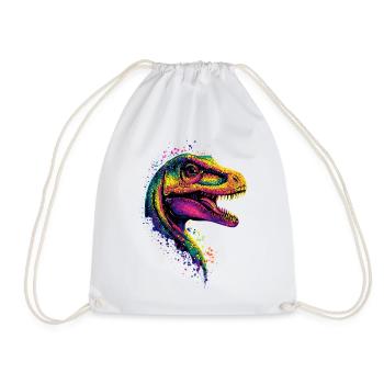 Raptor Vélociraptor Dinosaure Dino Raptors - Sac de sport léger - blanc - Devant