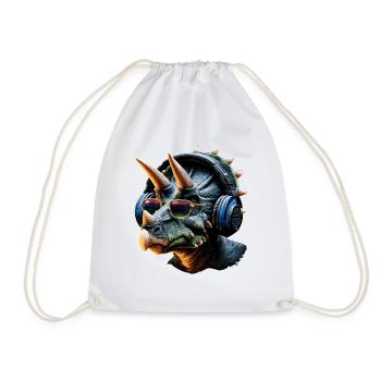 Triceratops Dinosaure Dinos Triceratops Dino - Sac de sport léger - blanc - Devant