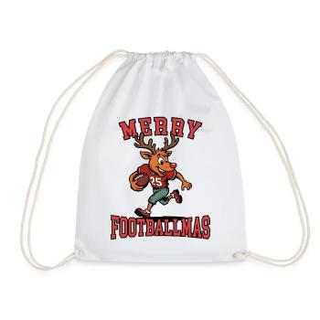 Frohe Footballmas - Turnbeutel - Weiß - Vorne