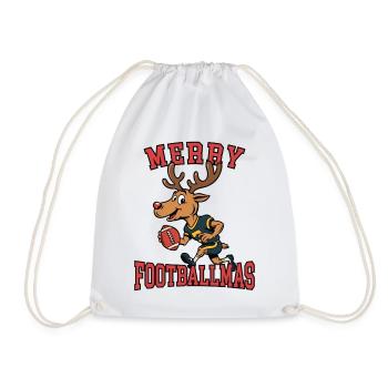 Frohe Footballmas - Turnbeutel - Weiß - Vorne