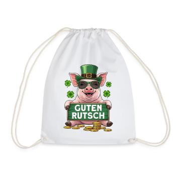 Guten Rutsch - Turnbeutel - Weiß - Vorne