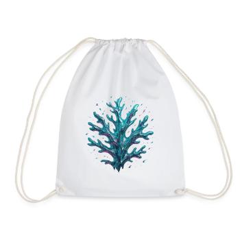 Corail abstrait - Sac de sport léger - blanc - Devant