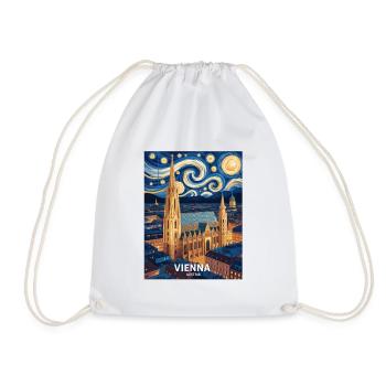 Vienna - Drawstring Bag - white - Front