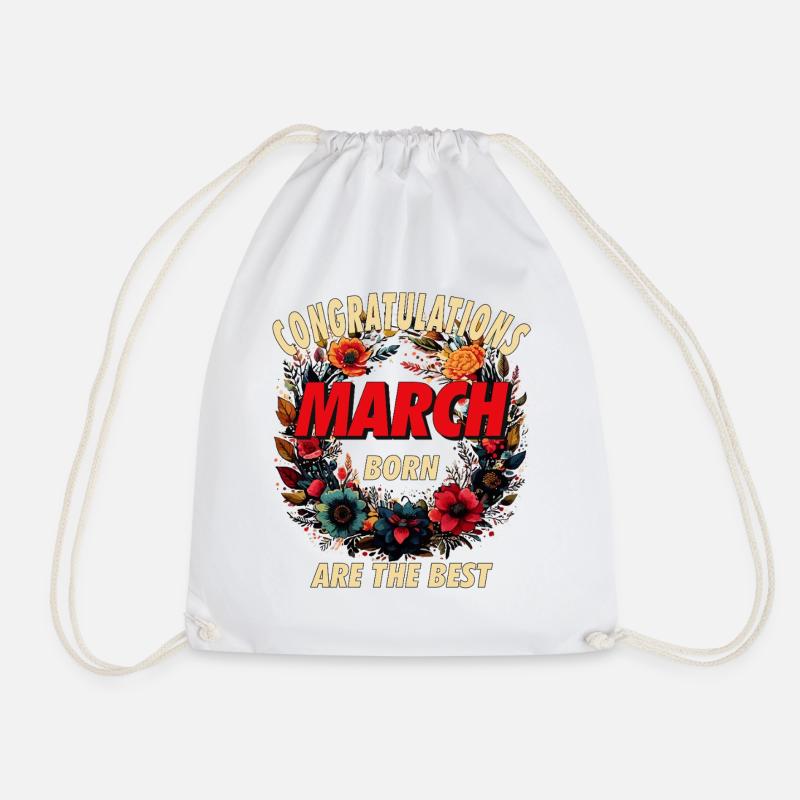 CONGRATULATIONS MARCH - Turnbeutel - Weiß