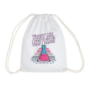 Technicien de laboratoire Faites-moi confiance I Pipette Technicien de laboratoire - Sac de sport léger - blanc - Devant