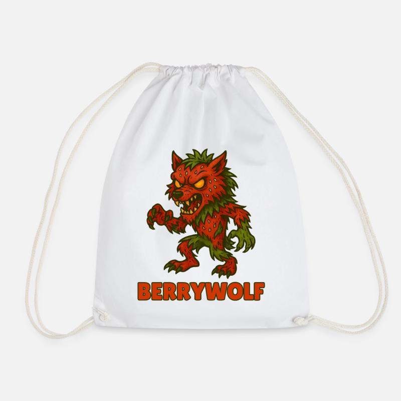 Funny Vegetable Monster – Halloween Fun - Drawstring Bag - white