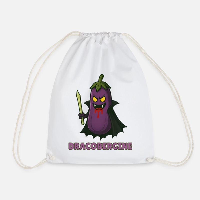 Funny Vegetable Monster – Halloween Fun - Drawstring Bag - white