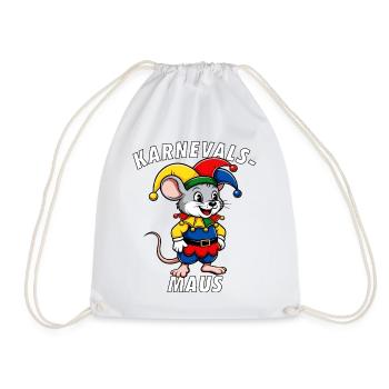 KARNEVALS MAUS - Turnbeutel - Weiß - Vorne
