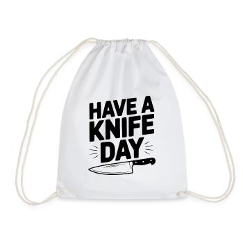 Journée Have a Knife - Sac de sport léger - blanc - Devant