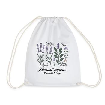 Teintures Végétales – Lavande & Sauge - Sac de sport léger - blanc - Devant