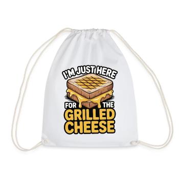 Amateur de fromage grillé - Je suis juste ici - Sac de sport léger - blanc - Devant