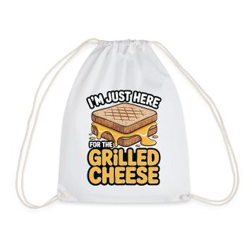 Amateur de fromage grillé - Je suis juste ici - Sac de sport léger - blanc - Devant