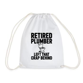 Un plombier à la retraite a laissé cette derrière lui - Sac de sport léger - blanc - Devant