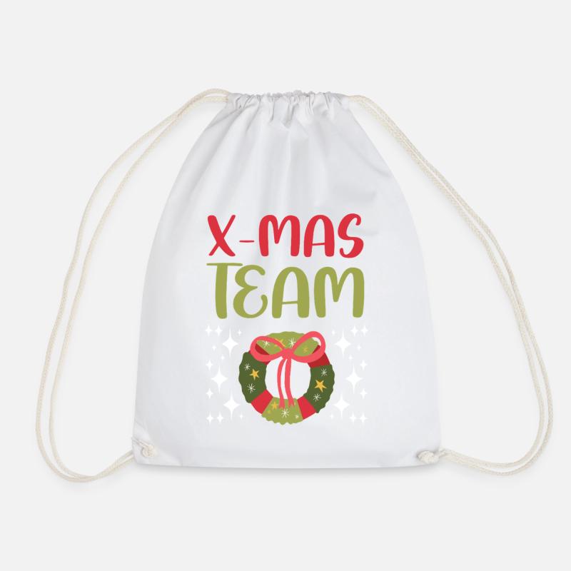 X-Mas Team - Turnbeutel - Weiß