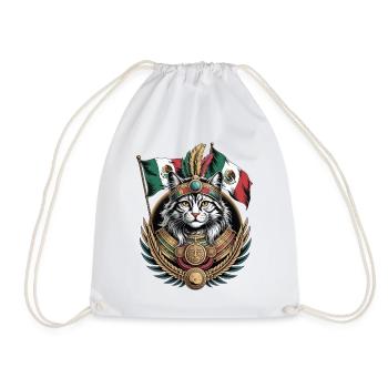Maja Mexico Cat - Drawstring Bag - white - Front