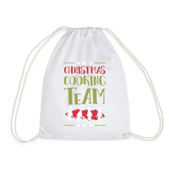 Christmas Cooking Baking Team - Drawstring Bag - white - Front
