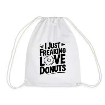 J’adore les beignets - Sac de sport léger - blanc - Devant