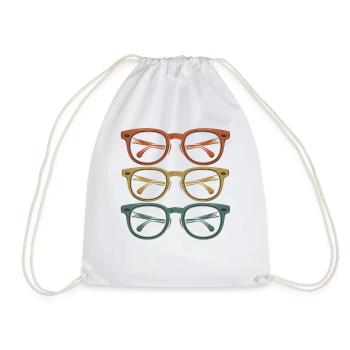 Collection Trio de Lunettes Colorées - Sac de sport léger - blanc - Devant