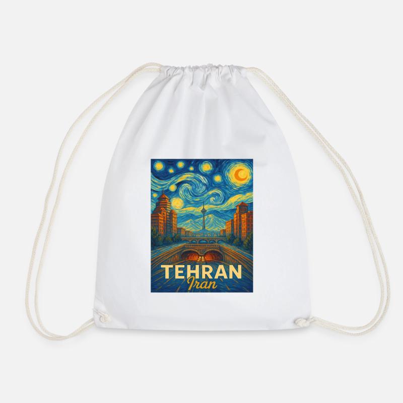 Téhéran, Iran - Sac de sport léger - blanc