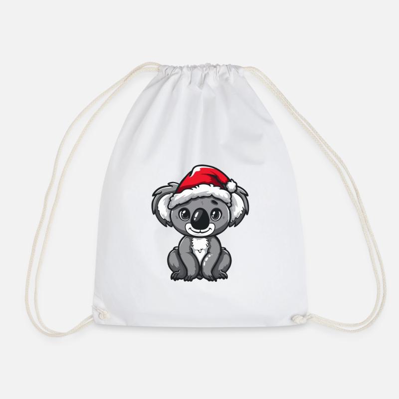 Koala Weihnachten - Turnbeutel - Weiß