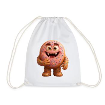 Beignet - Sac de sport léger - blanc - Devant