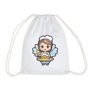 Baking Fairy Baking Cooking - Drawstring Bag - white - Front