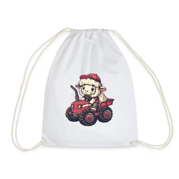 Éleveur de tracteurs à moutons - Sac de sport léger - blanc - Devant